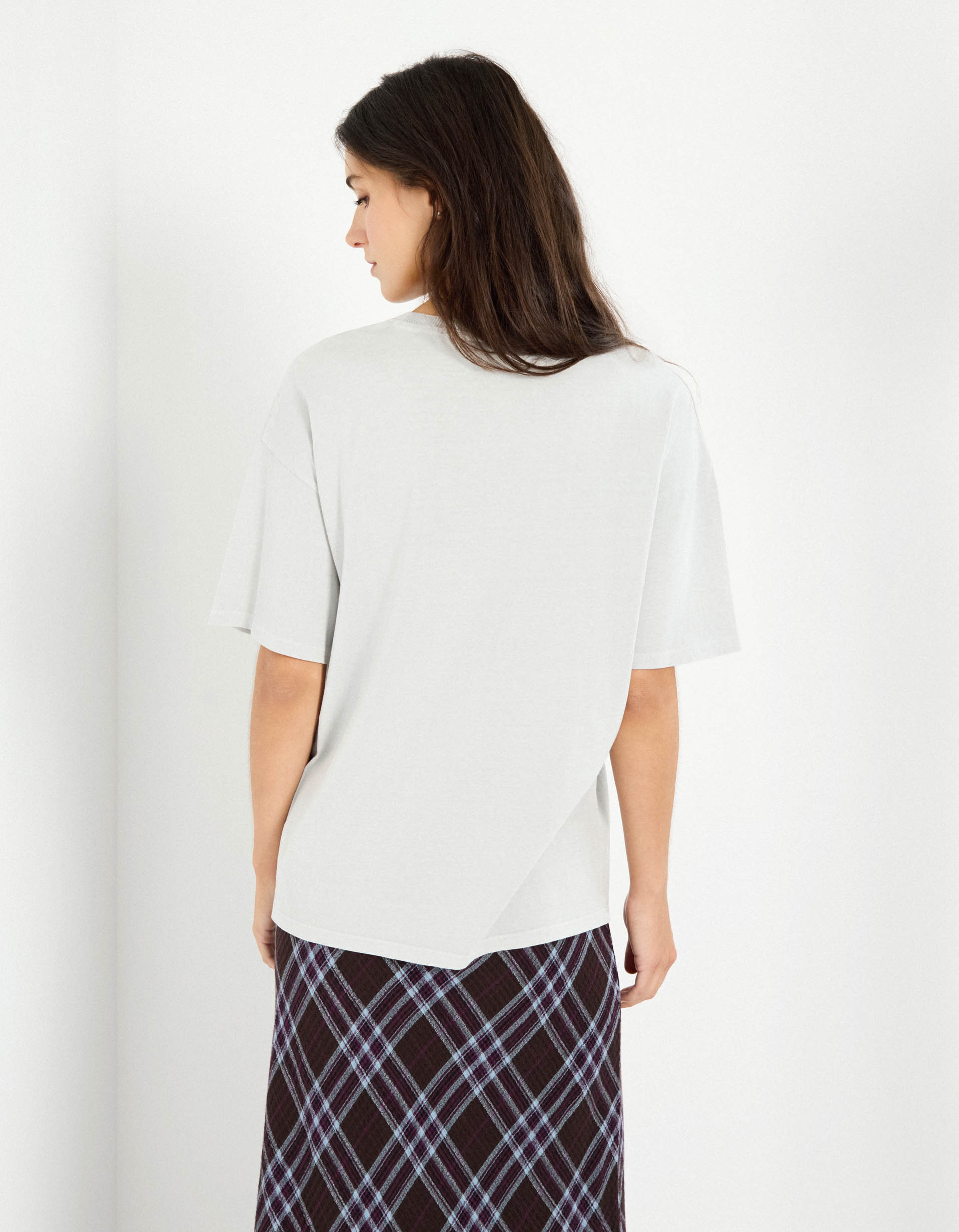 T-shirt 'Nirvana', Mulher, Cinzento Claro