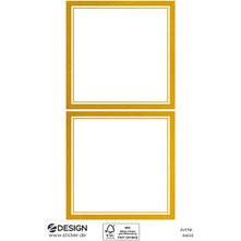 ZDesign HOME Étiquette, cadre doré, 50 x 50 mm
