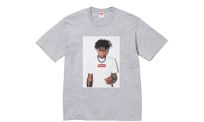 Supreme NBA Youngboy Tee Heather Grey (FW23)