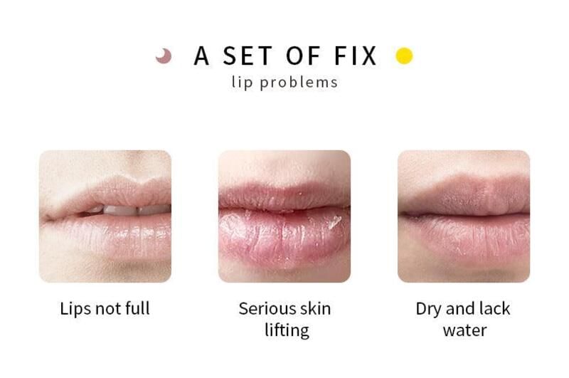 DEROL - Set van 2: Dag- en nacht lip plumper olieset