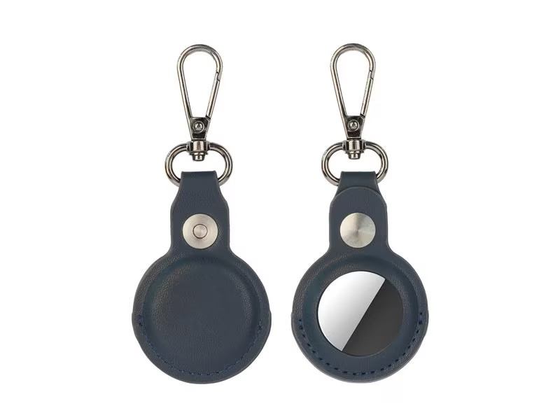 (4er Set) Apple AirTag Leder Hülle Schlüsselanhänger mit Karabinerhaken (4S540567)