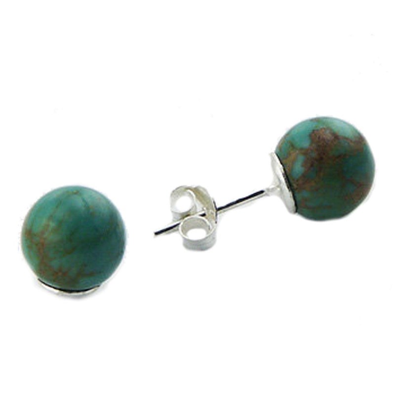 Boucles d'oreilles, puces en argent