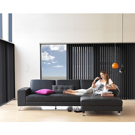 DEBEL Line lamelgardin 100 x 250 cm - sort