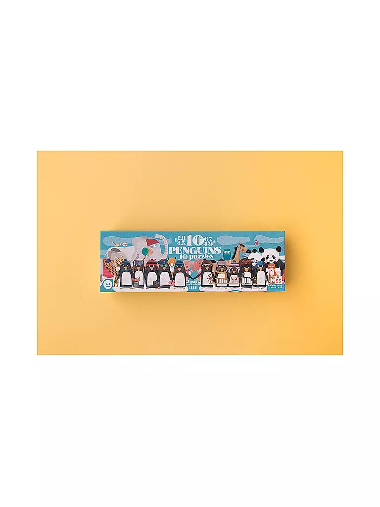LONDJI Puzzle 10 PINGUINS 55 Teile  bunt