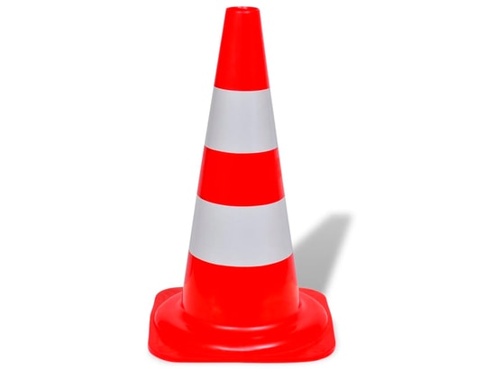 VIDAXL - Cône de signalisation réfléchissant 10 pcs 50 cm rouge et bl...