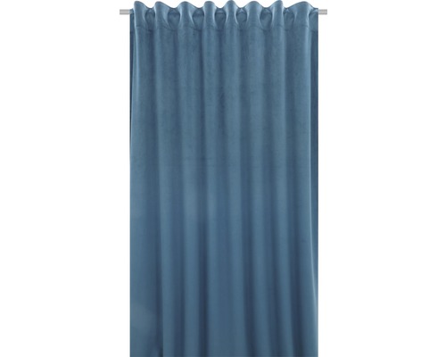 Gordijn met universele band, fluweelblauw, 140x280 cm