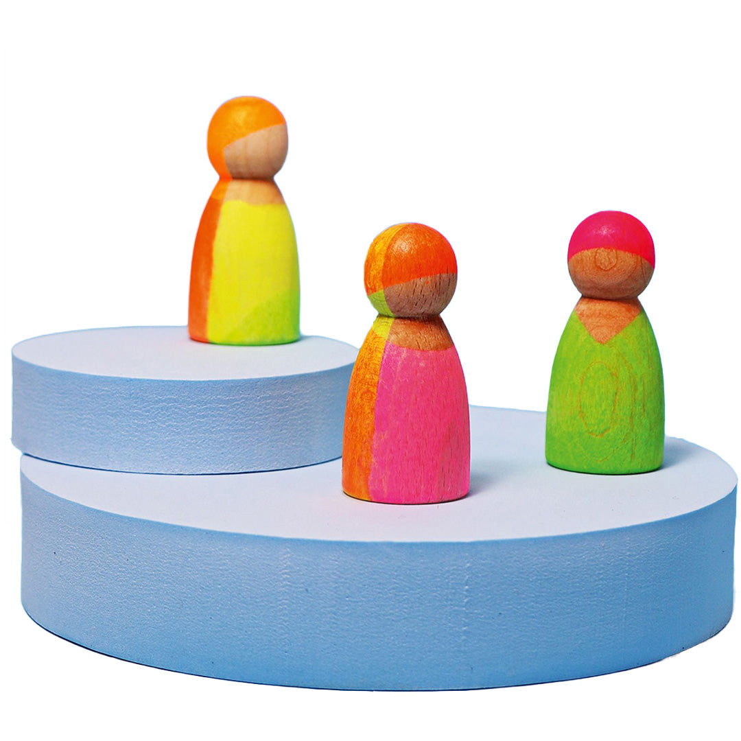 Grimm's popjes vrienden neon - mix - 3st