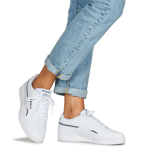 Reebok Classic - CLUB C VEGAN - Blanc / Vert
