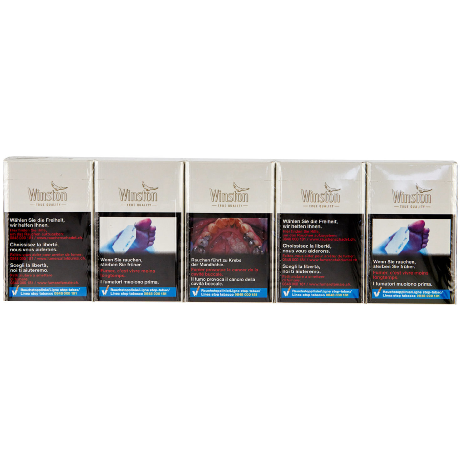 Winston Zigaretten White Box Stange