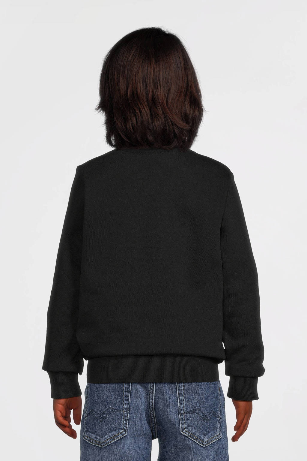 NAME IT sweater NKMOKLOKKEN met printopdruk zwart