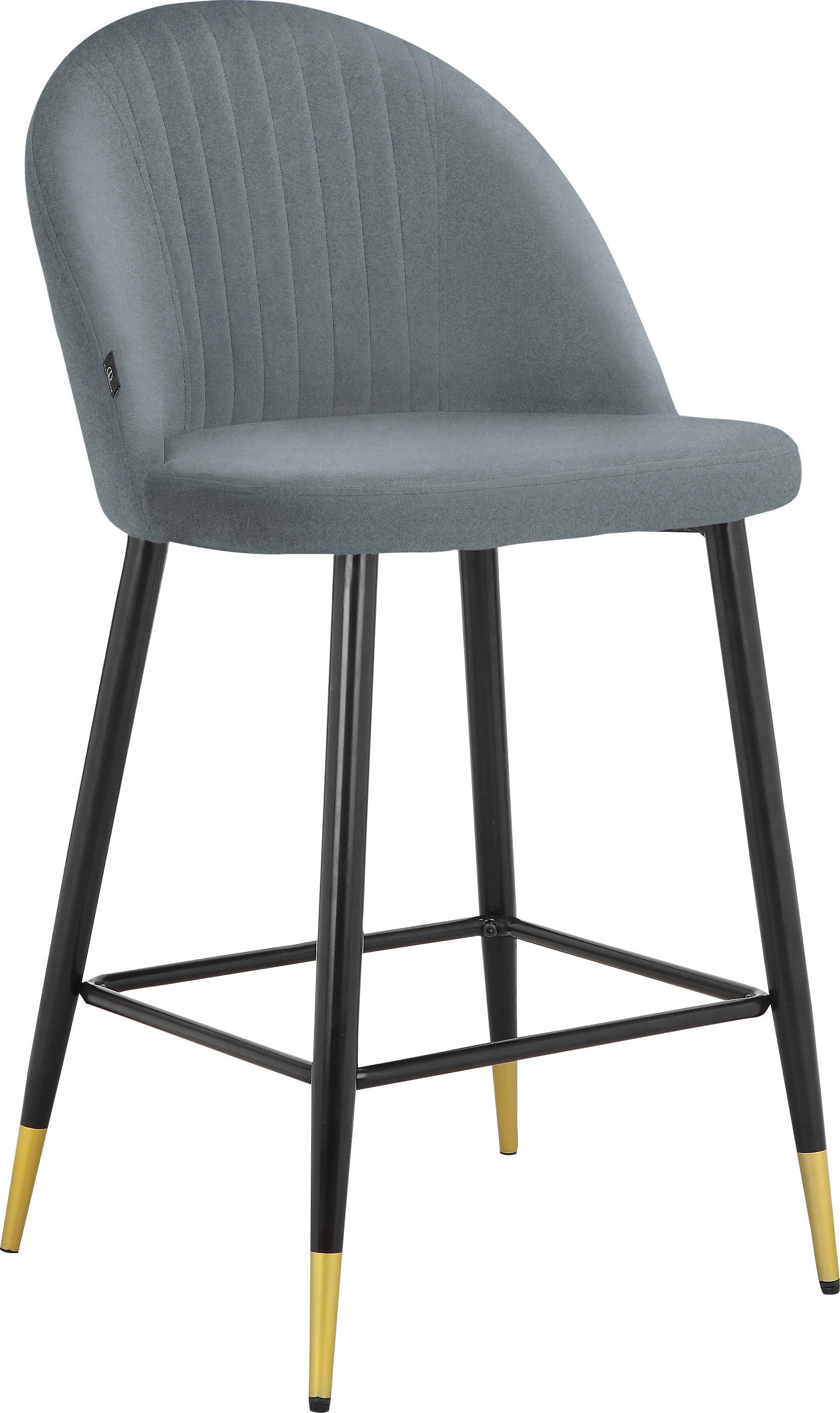 Leonique Bistrostuhl »Embrosse« () 2 Stk.mit Sitz und Rücken gepolstert, in schönem Velourstoff, Sitzhöhe 65 cm