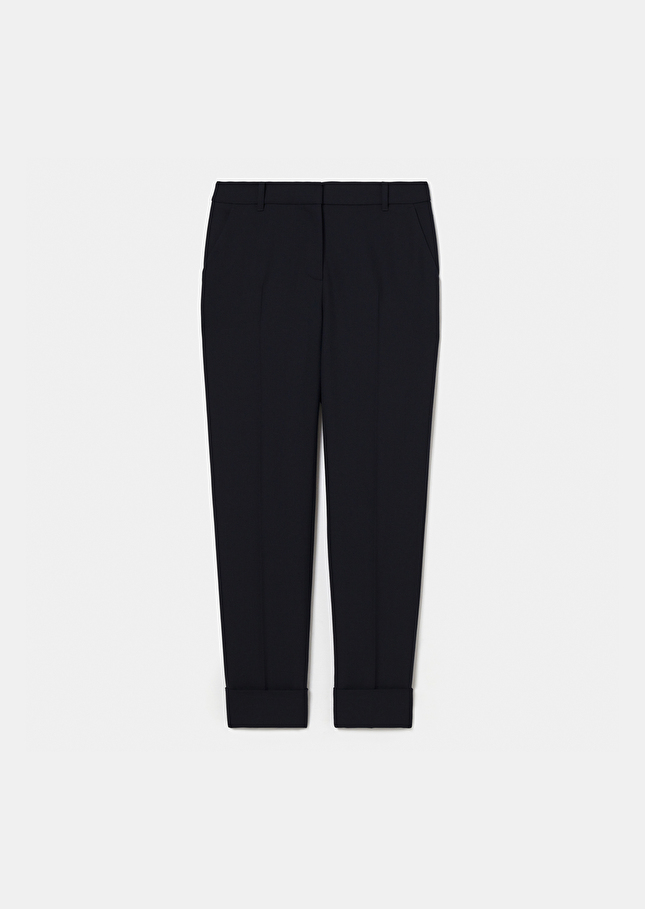 Pantalon Philippableu nuit en laine froide