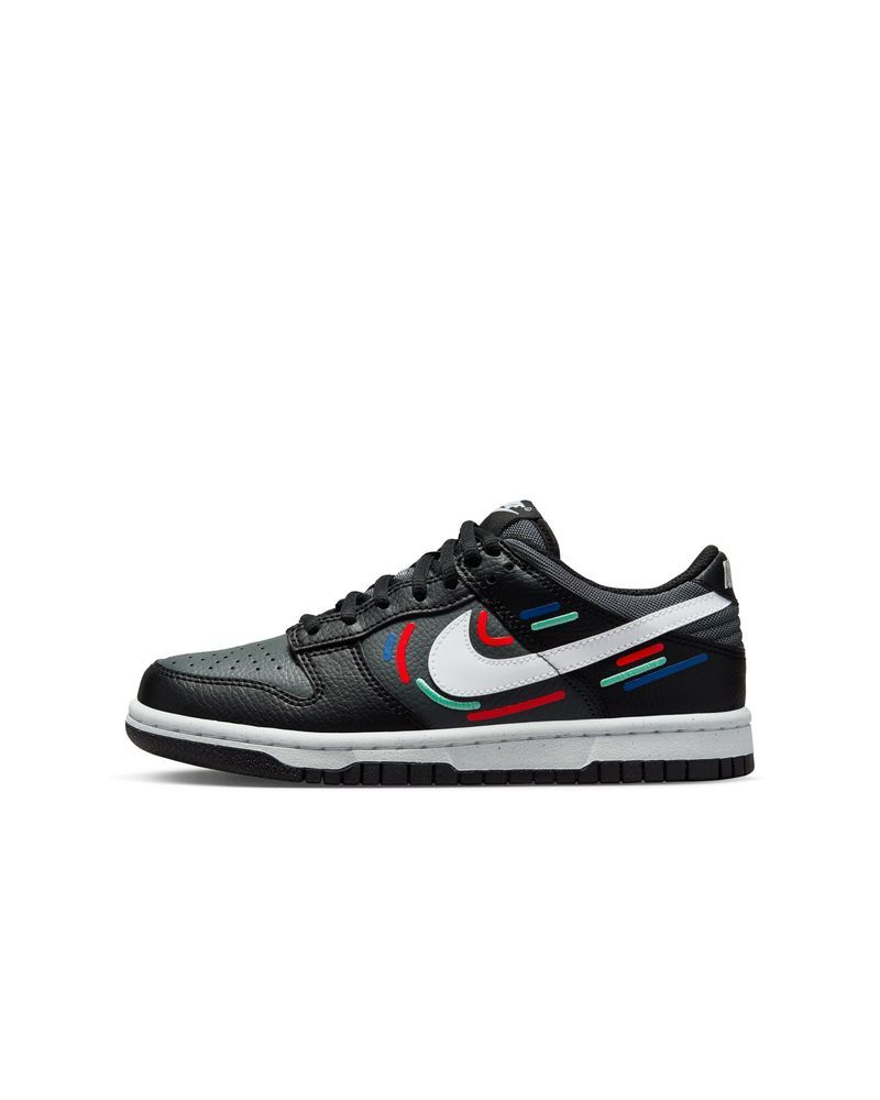 Chaussures Nike Dunk Low Vert & Noir pour enfant