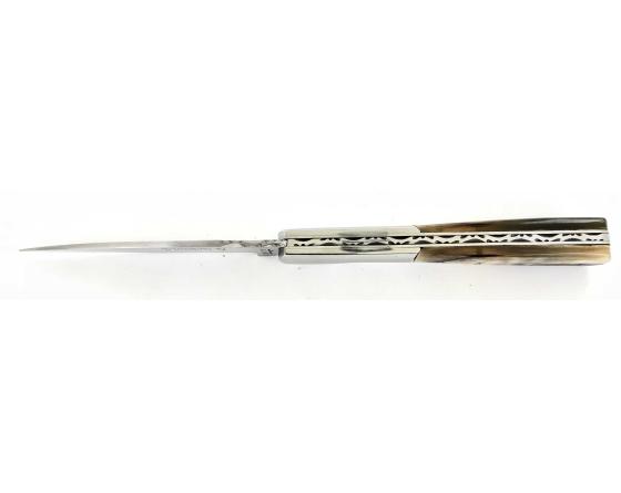 Vendetta 12 cm - Bélier - Guilloché Couteau de Poche PassionFrance
