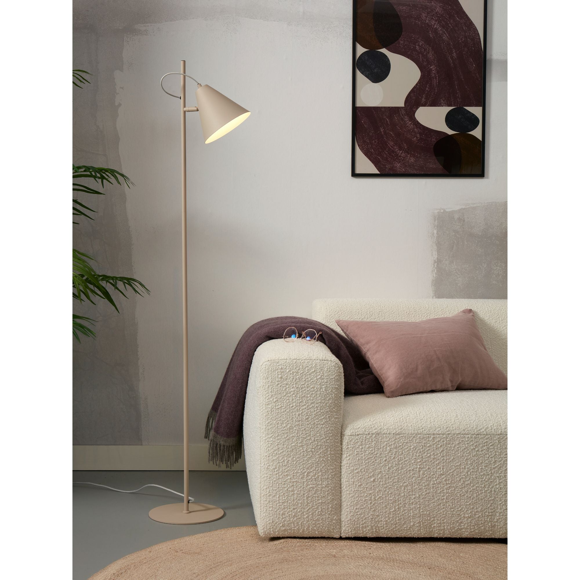 it's about RoMi Vloerlamp Lisbon - Zand - 25x35.5x151cm