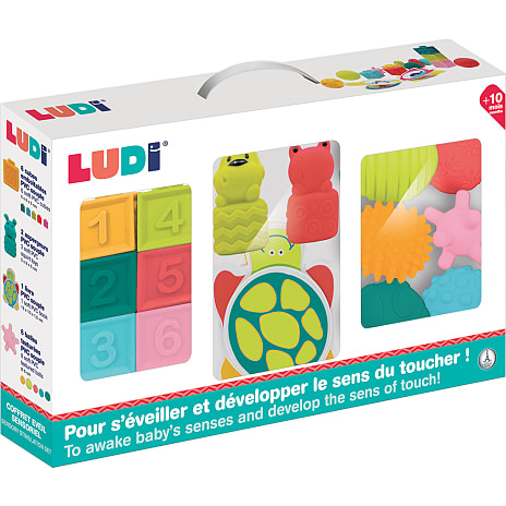 LUDI legesæt med klodser og sansebolde