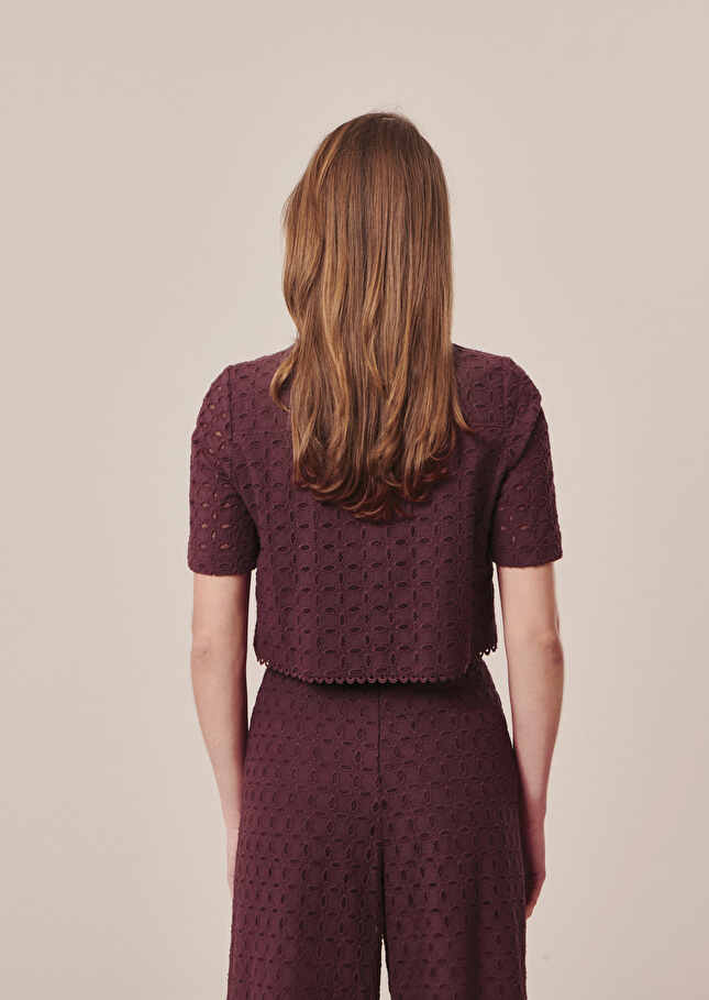 Pantalon Paquitamarron en broderie anglaise