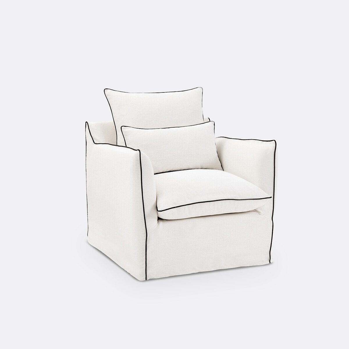 LA REDOUTE INTERIEURS<br>Poltrona de linho Dik, Odna