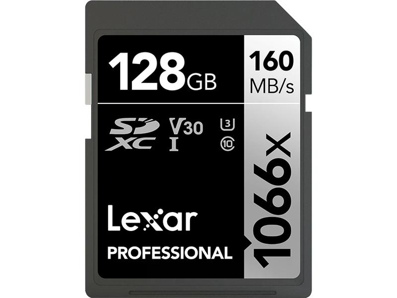 Lexar SDXC-Karte Professional 1066x Silver 128 GB Professionelle SDXC UHS-I-Karte
