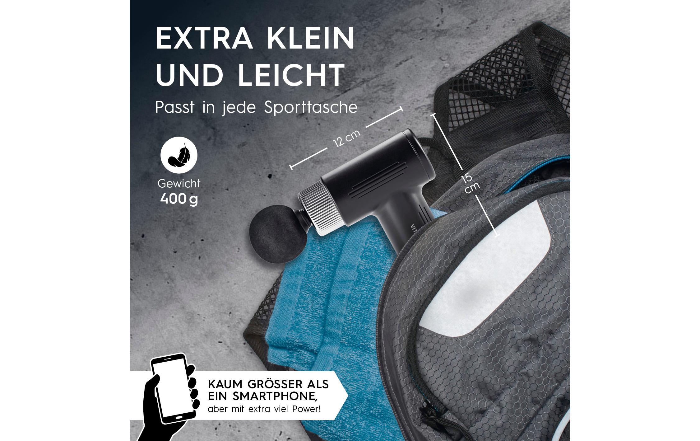 Massage Pistole Mini-Gun 5-teiligMini Massage-Gun