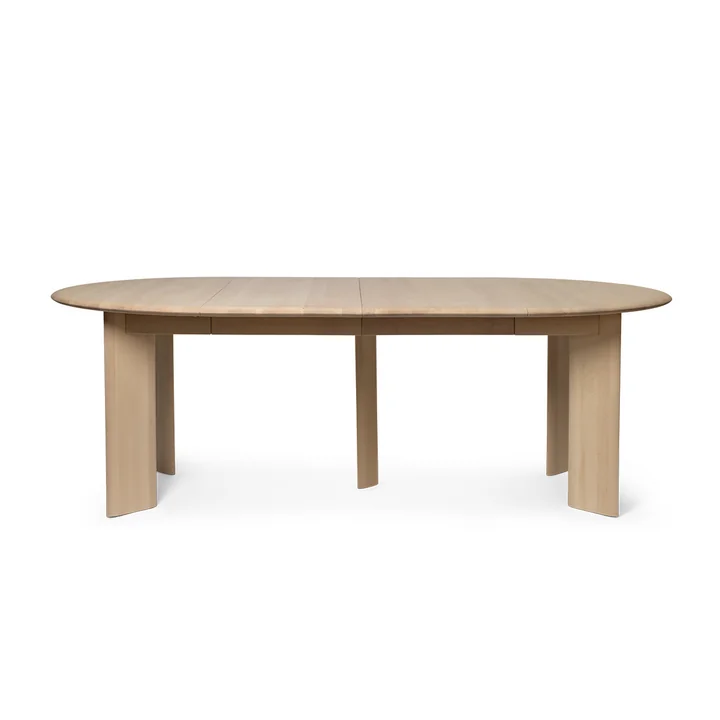 Ferm Living - Bevel Ausziehtisch, Eiche weiss geölt