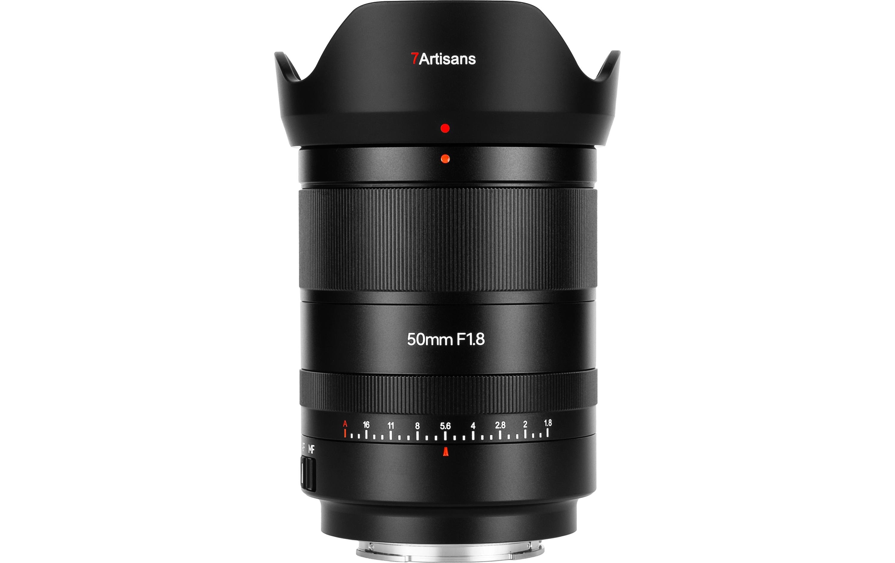 Festbrennweite 50 mm F/1.8 AF – Sony E-Mount<br>Speziell für Sony E-Mount-Vollformatkameras entwickeltes AF-Objektiv