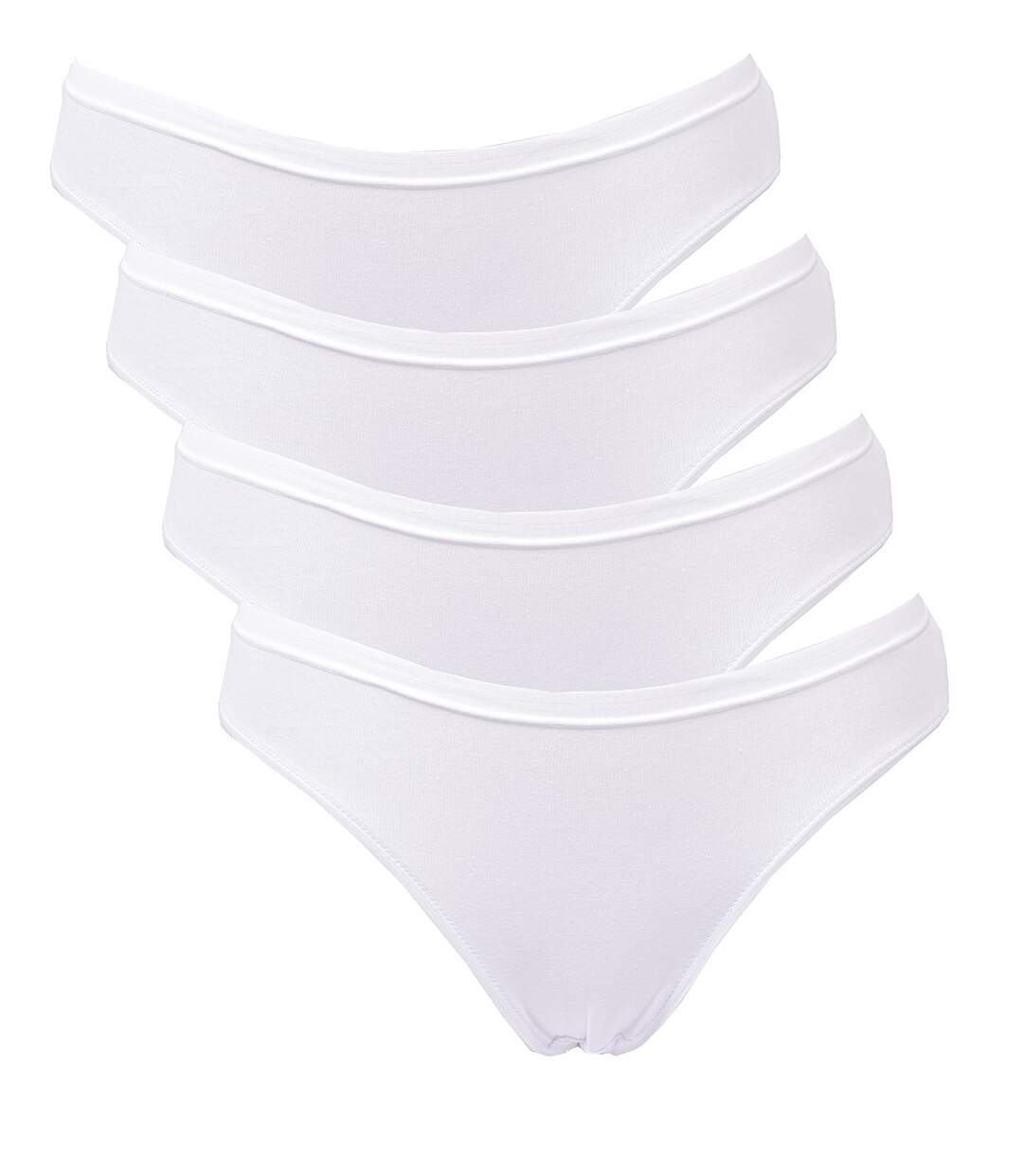 Culottes Femme INFINITIF Pack de 4 Culottes Blanches 0490