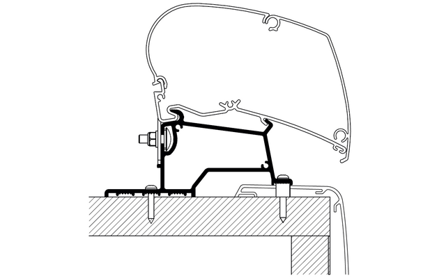 Thule Adapter Roof Rapido Compact Integral - 5 Meter