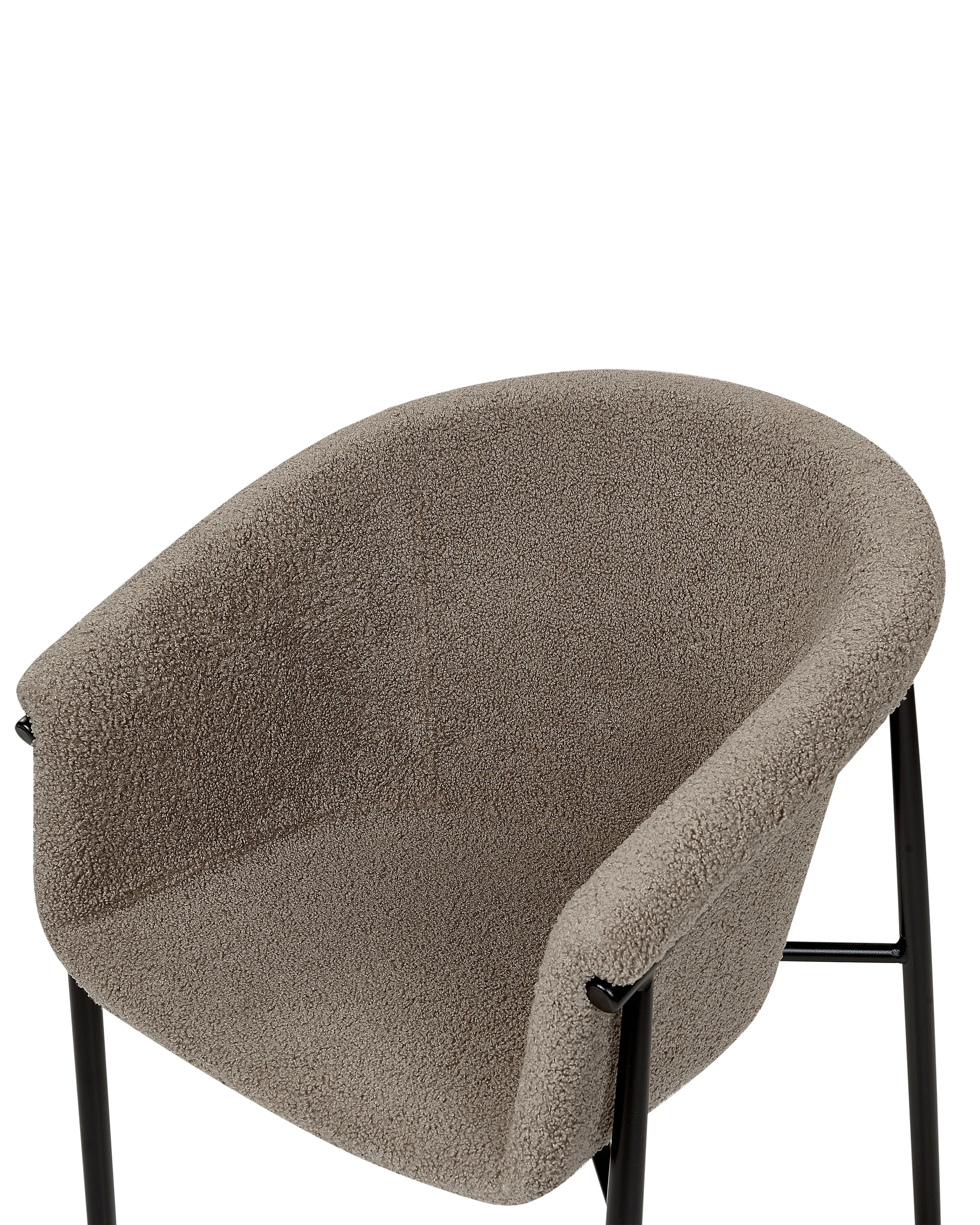 Set van 2 eetkamerstoelen AMES Bouclé Taupe
