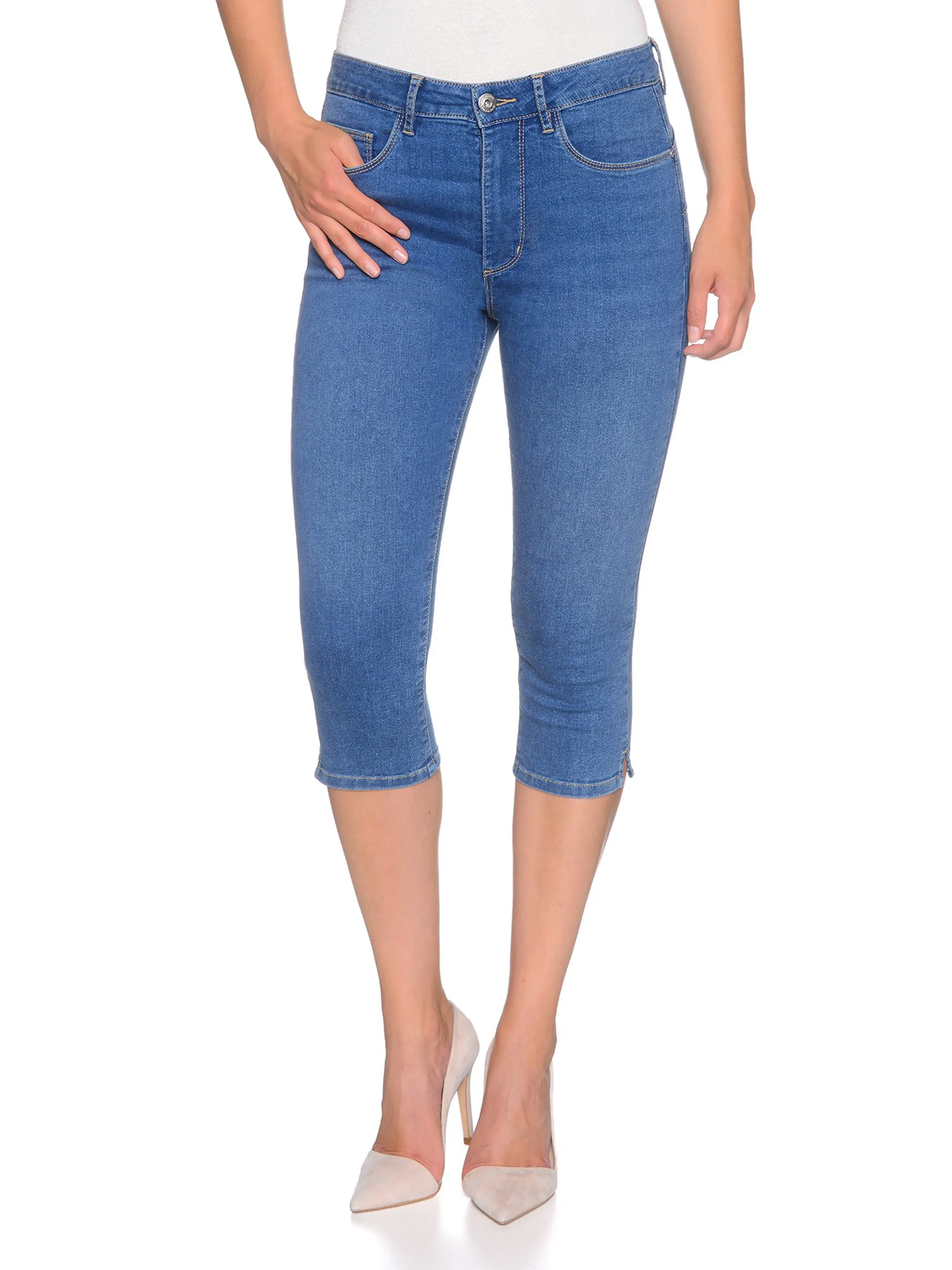 Damen Jeans Capri Skinny Fit