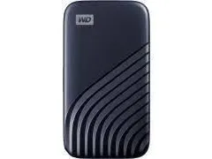 WD My Passport SSD WDBAGF0020BBL - SSD - krypteret - 2 TB - ekstern (bærbar) - USB 3.2 Gen 2 (USB-C stikforbindelse) - 256-bit AES - midnatsblå