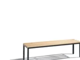 Bænk, CP Basic, bøg/antracit, 42 x 150 x 35,3 cm