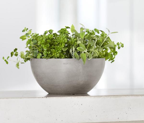 Ecopots Kunststoff-Topf Brussels, rund