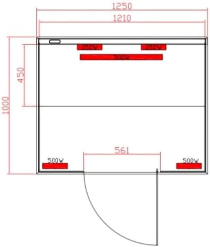 SANOTECHNIK Infrarotsauna GRENA DELUXE 2 – Infrarotkabine für 2 Personen 125×100×190cm | 5 Vollspektrum-Strahler (2.200W), Farblicht, Bluetooth-Radio, 6mm ESG-Glas, Bausatz, SB40125