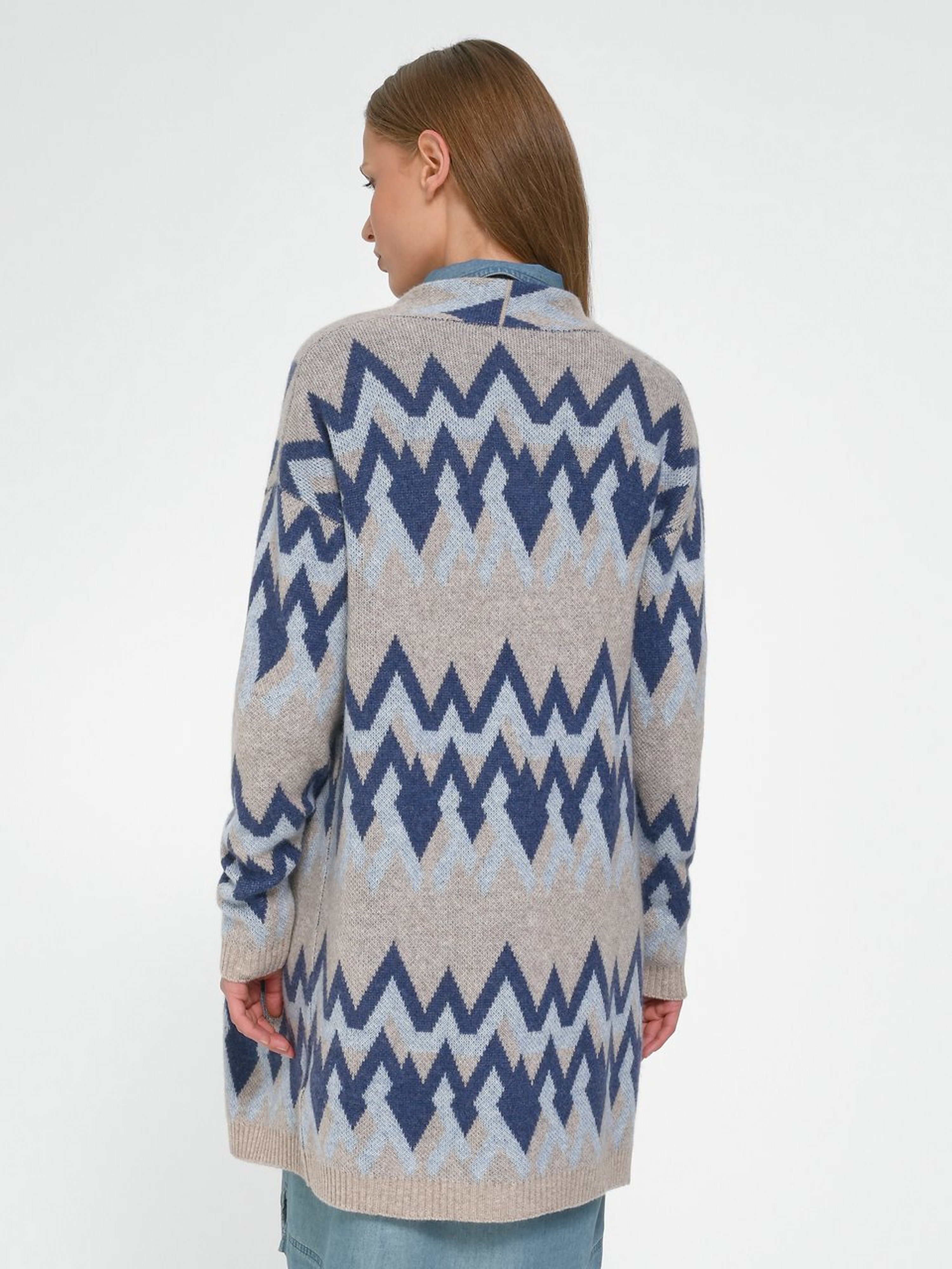 Long-Strickjacke