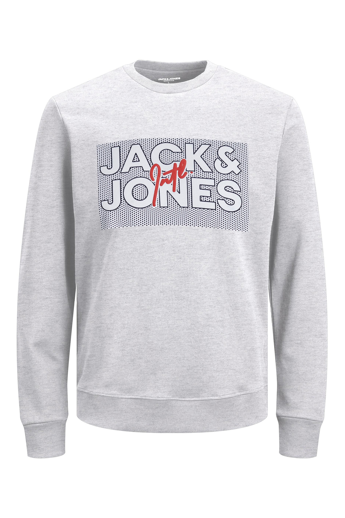 Moletom de gola redonda com logotipo