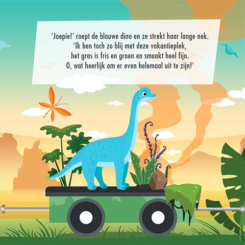 Lantaarn publishers rijmpjesboek en puzzeltrein dino's