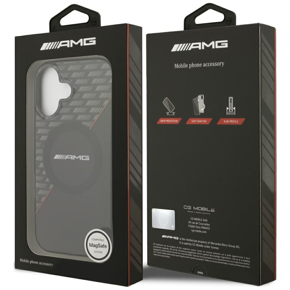iPhone 17 MagSafe Leder Hardcase Hülle Double Layer (AMHMP17S24HRDKR) - Schwarz