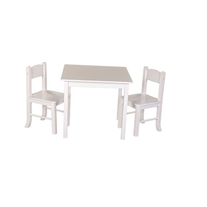 Besttoy - Sitzgruppe aus Holz - Farbe: weiß