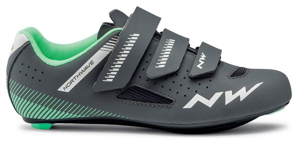 Chaussures Femme Route Northwave Core Gris / Vert