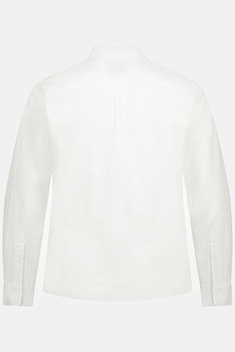 Leinenmixhemd, Langarm, Buttondown-Kragen, Modern Fit