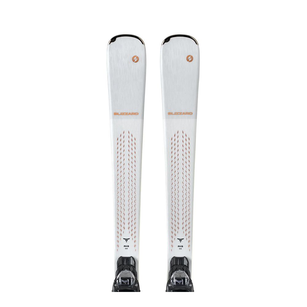 Blizzard PHOENIX R13 CA + TPC 11 DEMO - Pack skis piste + Fixations Femme blanc/cuivre
