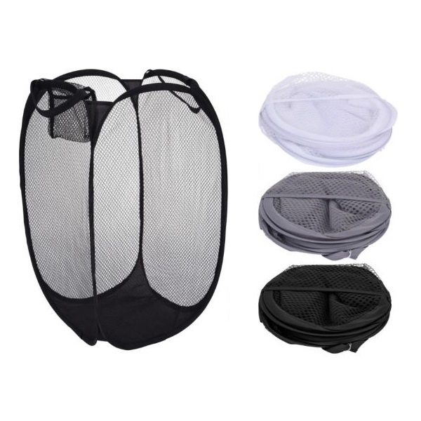 Sac à linge pliable en filet 7L