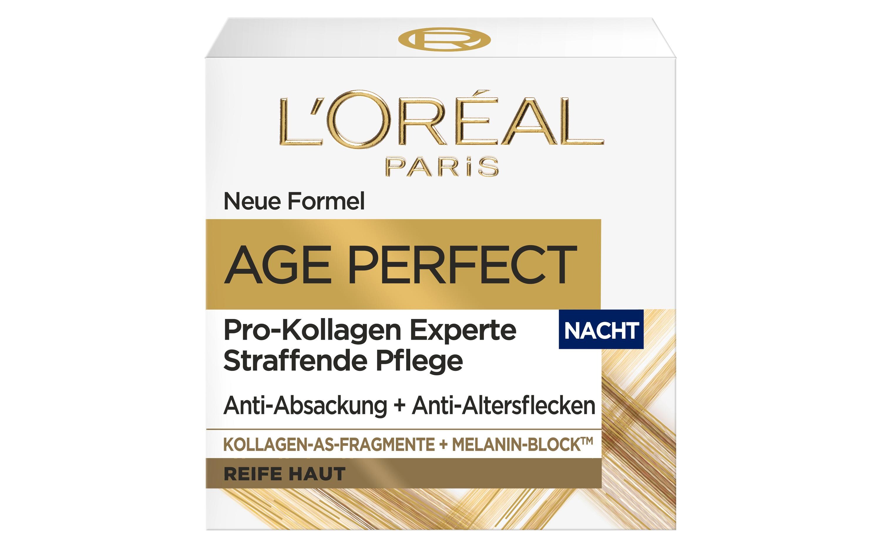 Nachtcrème Age Perfect Pro-Kollagen Experte 50 mlStraffende Gesichtspflege