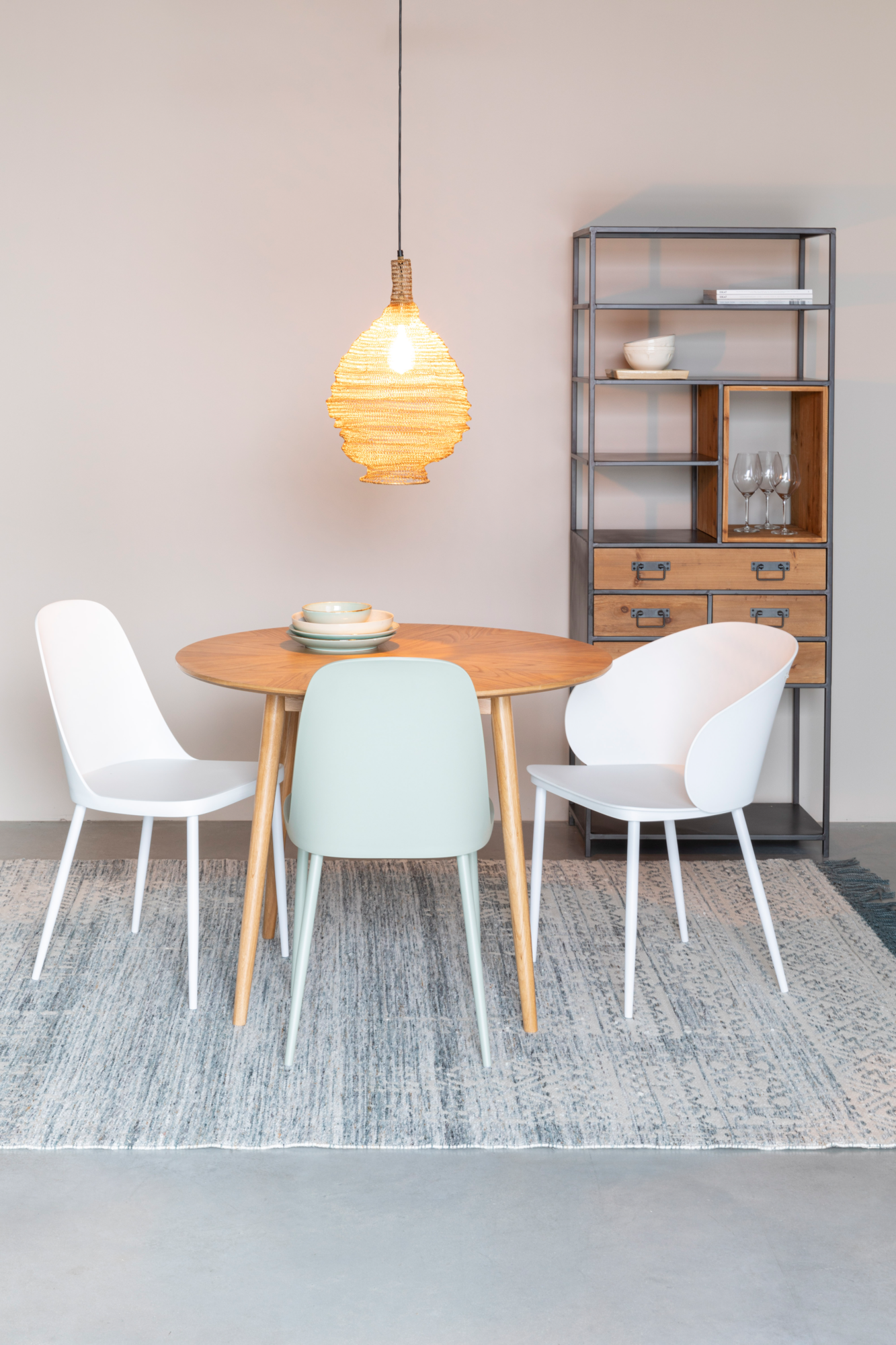 Eettafel Fabio naturel rond 100 cm