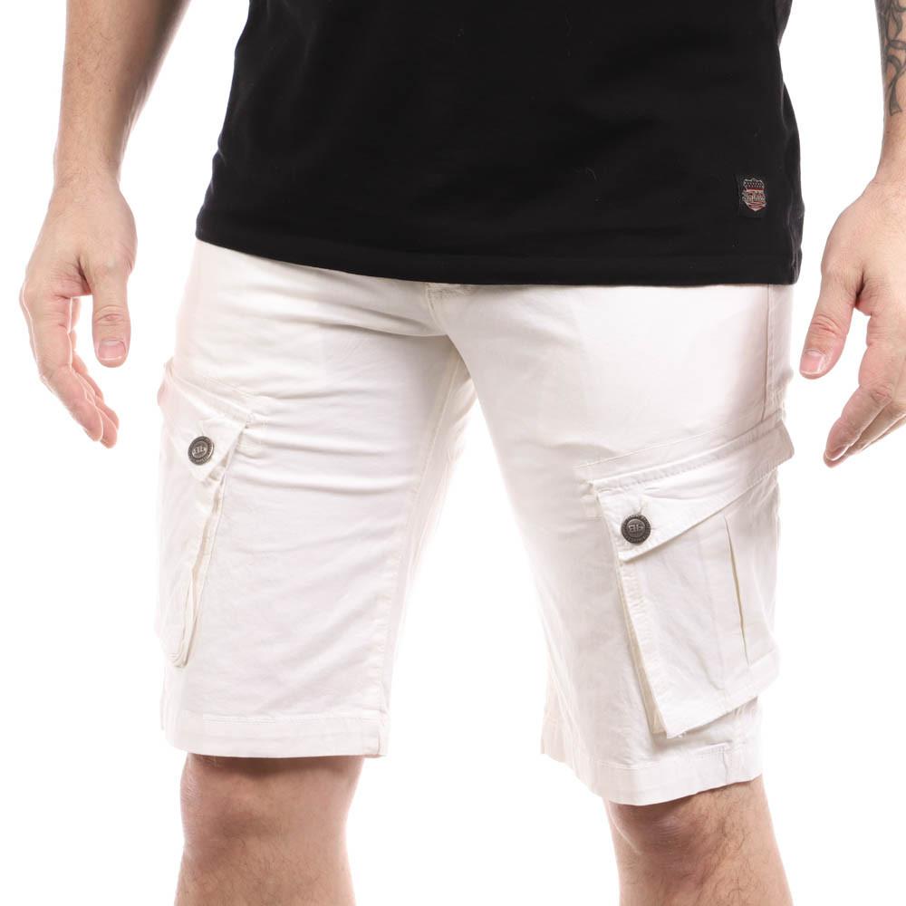 Paname Brothers Bermuda Cargo Blanc Homme Paname Brothers Betty