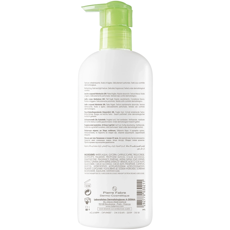 A-DERMA Body Lotion 24H Hydration 400 ml