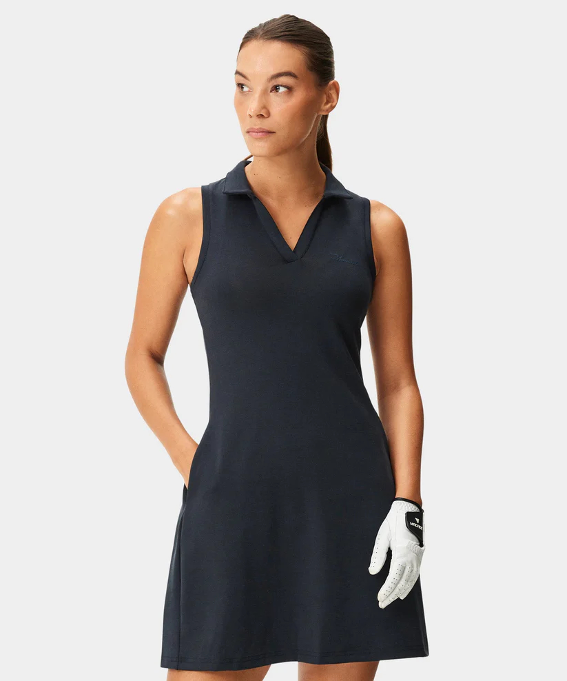 Macade Amanda Performance Dress Womens Dark Blue