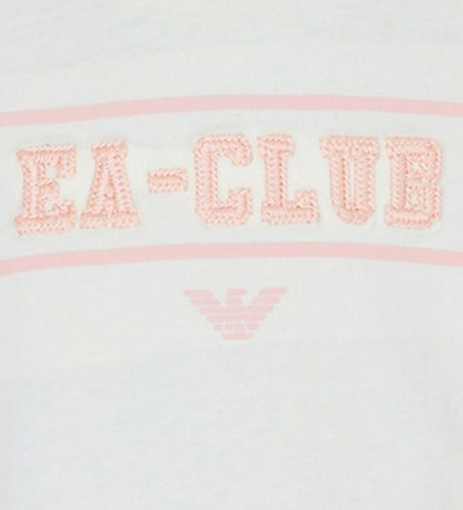 Emporio Armani T-Shirt - Weiß m. Rosa