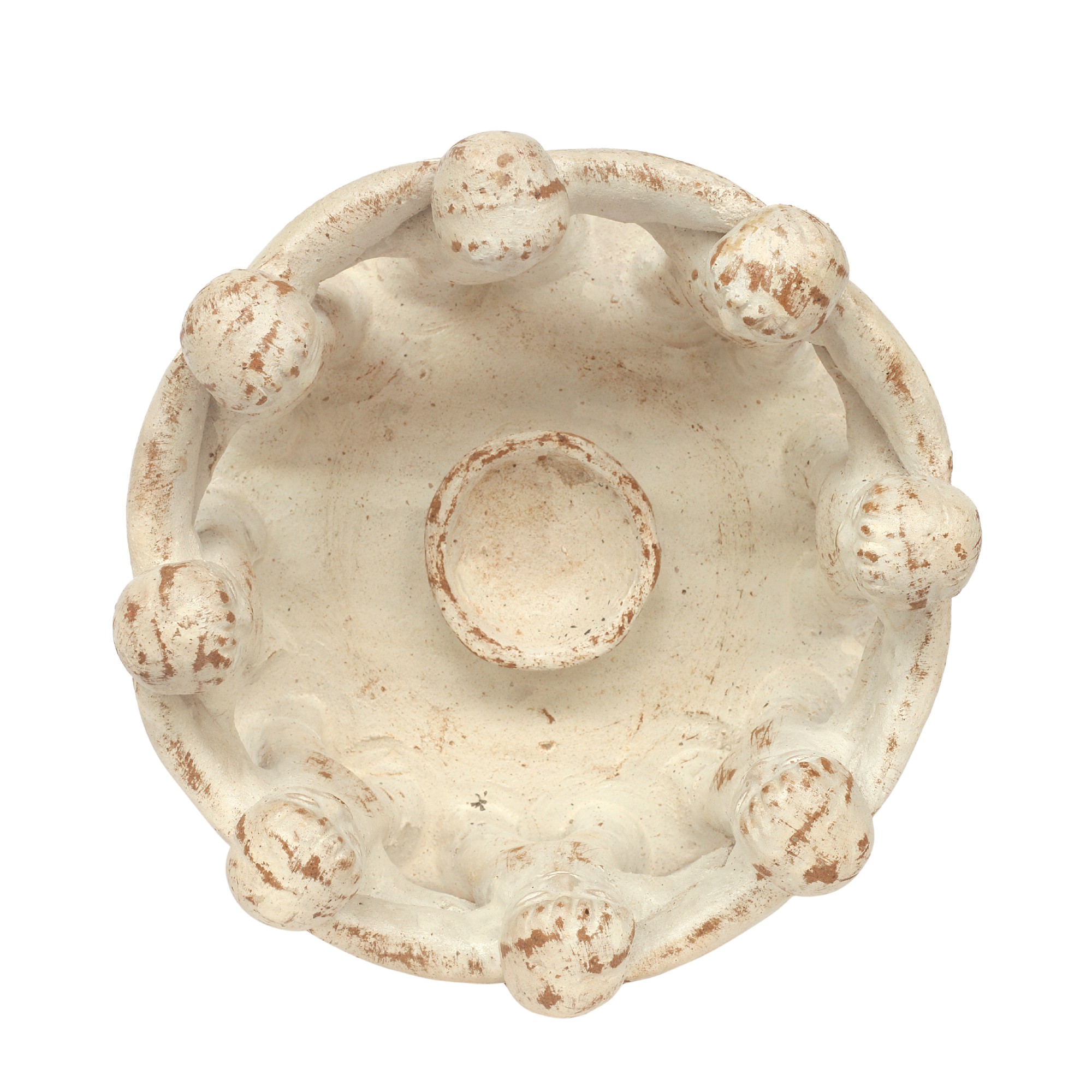 Kerzenhalter 'Friendship Circle 8', weiß, Ø 22 cm, H 13 cm von fischer's lagerhaus